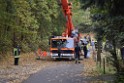 Einsatz BF Koeln PKW im See Koeln Esch P203